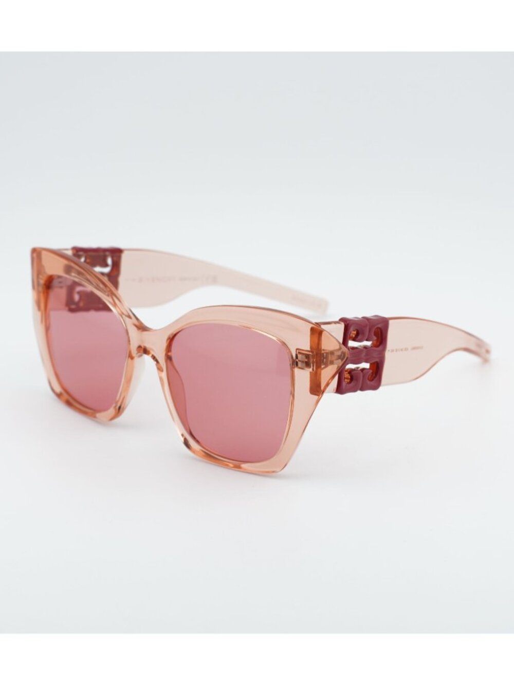 Givenchy GV40096U 42S Sunglasses Pink Butterfly Frame, Pink Lenses